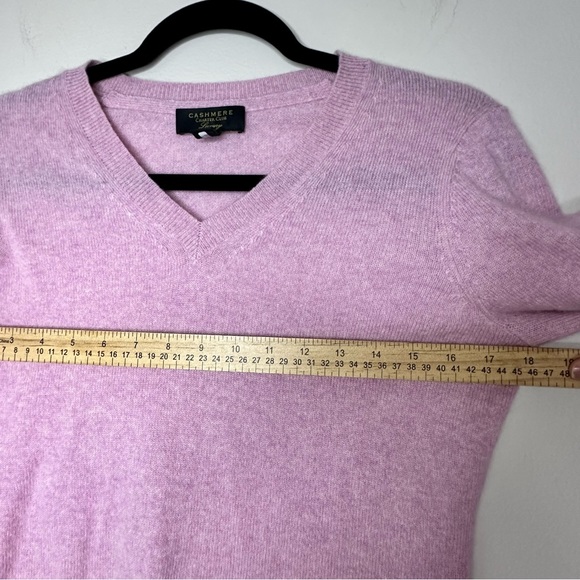 Charter Club Women’s Pink 100% Cashmere V-Neck Sweater Size S - Picture 6 of 7